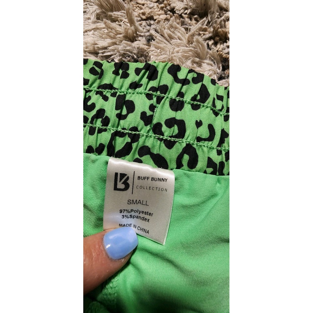 BuffBunny Women's Flo V2 Shorts Leopard Print Pull On Drawstring Pockets Size Sm - Picture 4 of 8